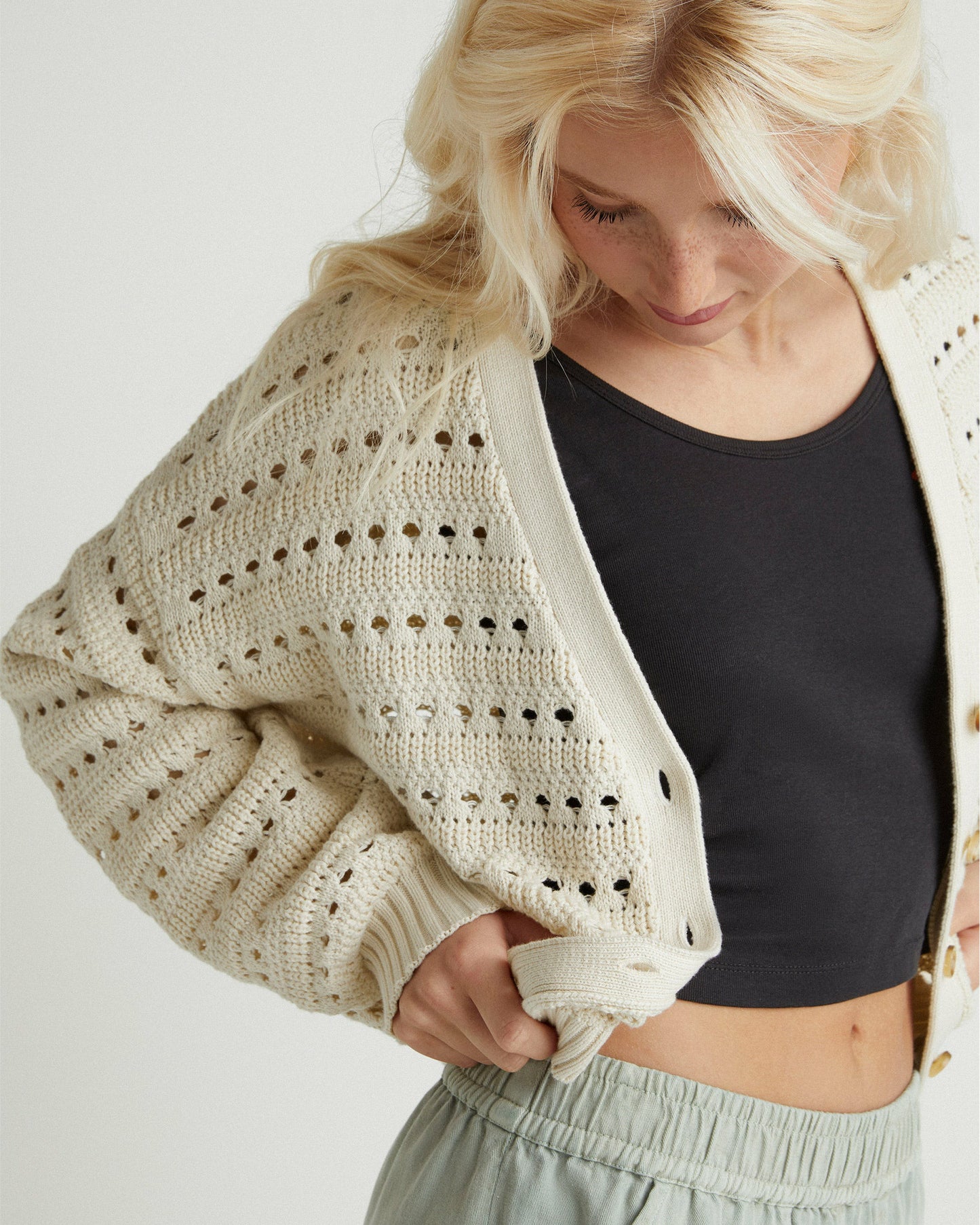 Charming Cardigan | Hurley Off White Tops