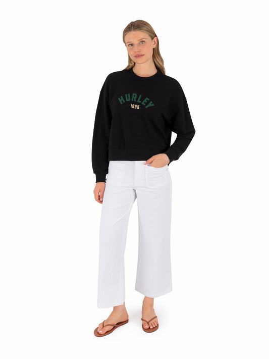 Worthy Boxy Crew | Hurley BLACK Sweatshirts & Sweaters