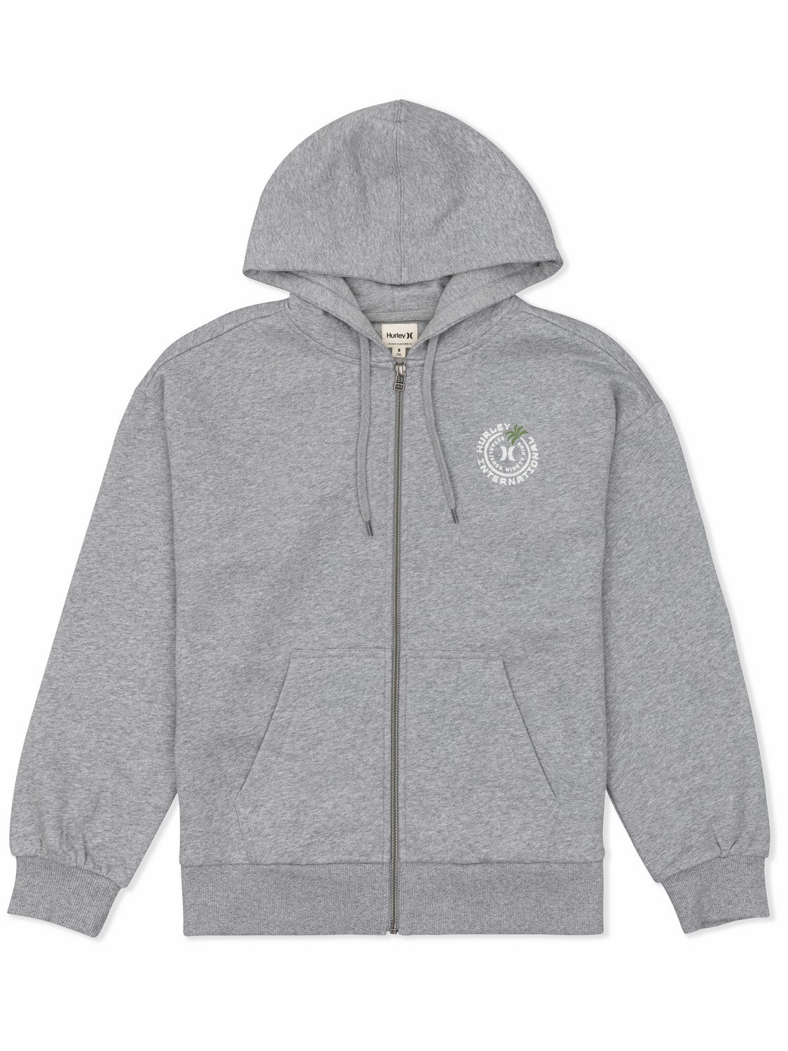 Solamar Zip Hoodie | Hurley GREY HEATHER Sweatshirts & Sweaters