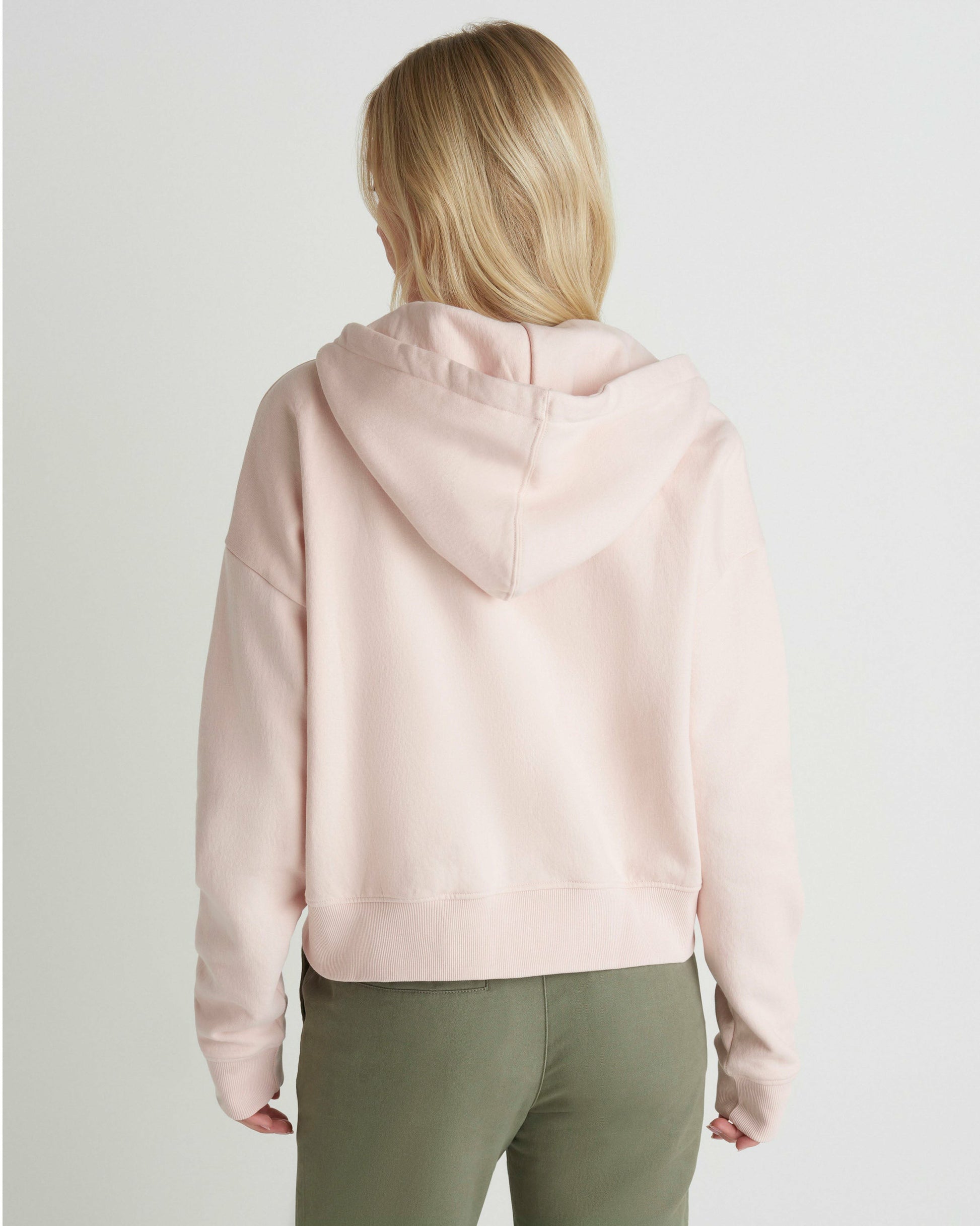 Shell Yeah Crop Zip Hoodie | Hurley Seashell Pink Sweatshirts & Sweaters