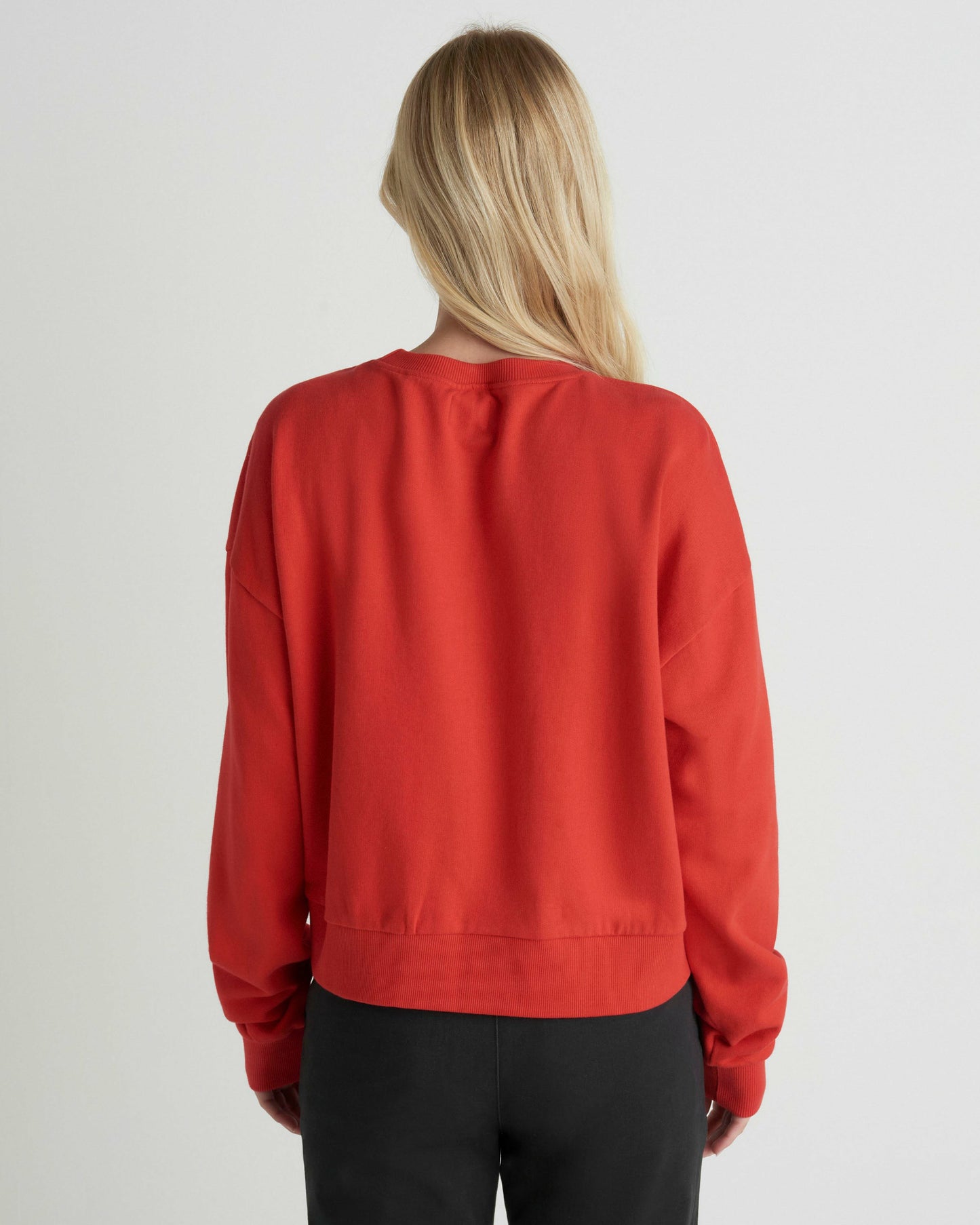 Leisure Club Boxy Crew Sweatshirt | Hurley Float Red Sweatshirts & Sweaters