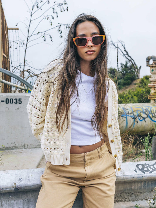 Charming Cardigan | Hurley Off White Sweatshirts & Sweaters