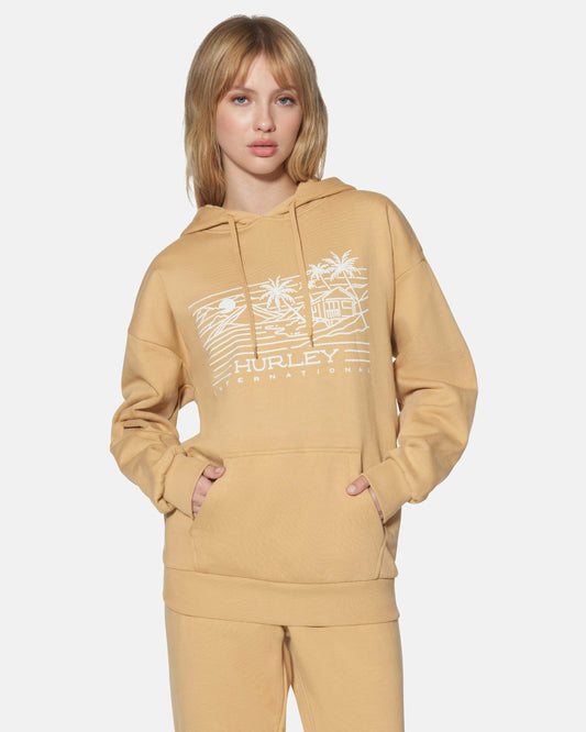 Maui Oversized Hoodie | Hurley Tan Sweatshirts & Sweaters