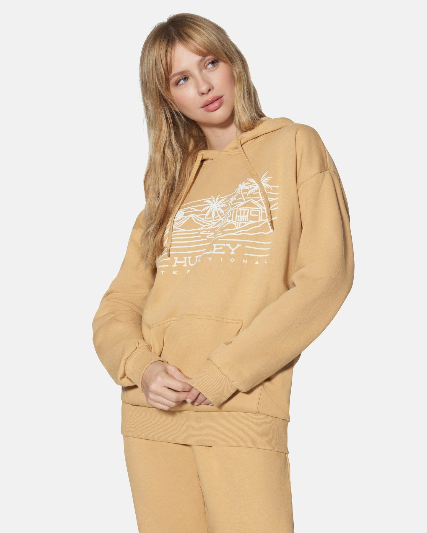 Maui Oversized Hoodie | Hurley Tan Sweatshirts & Sweaters
