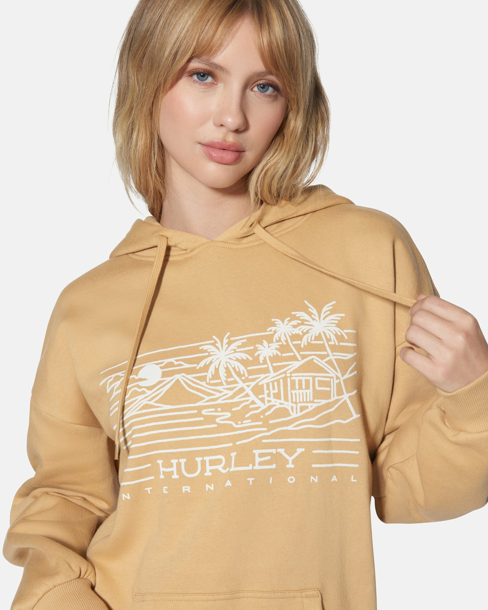 Maui Oversized Hoodie | Hurley Tan Sweatshirts & Sweaters