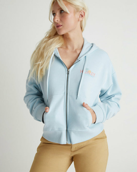 Coastline Crop Zip Hoodie | Hurley Skyway Sweatshirts & Sweaters