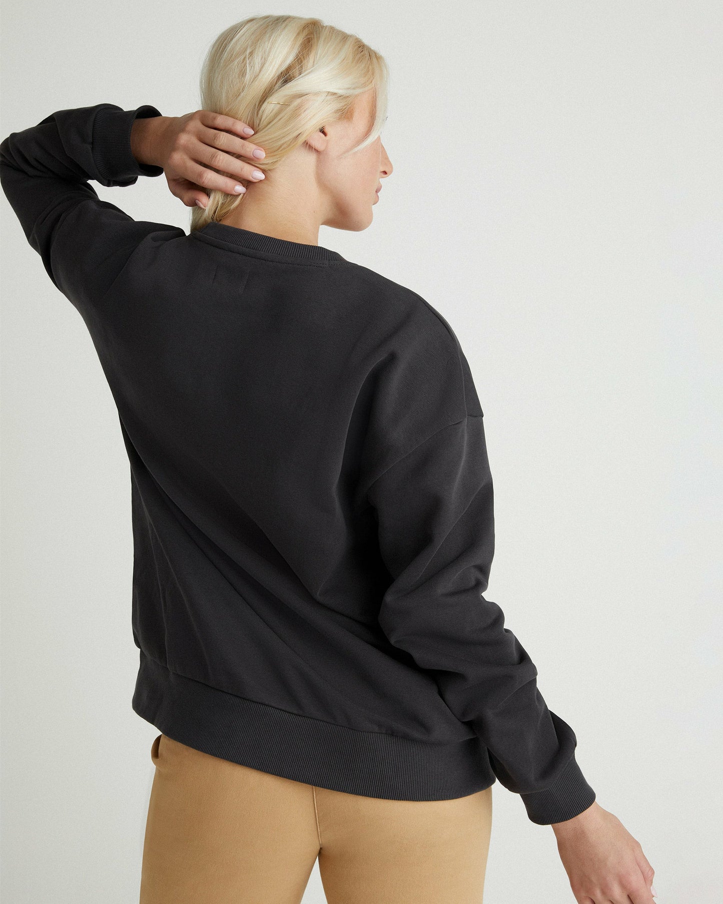 Sea-Nario Oversized Crew | Hurley Off Black Sweatshirts & Sweaters