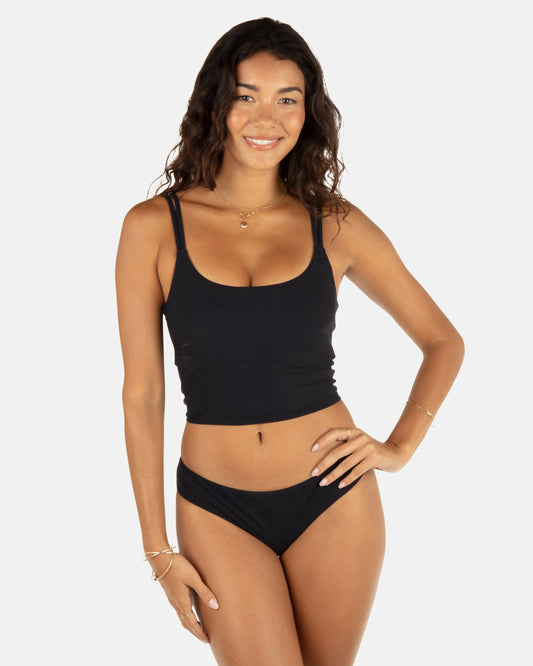 Max Solid Tankini | Hurley Black Bikinis