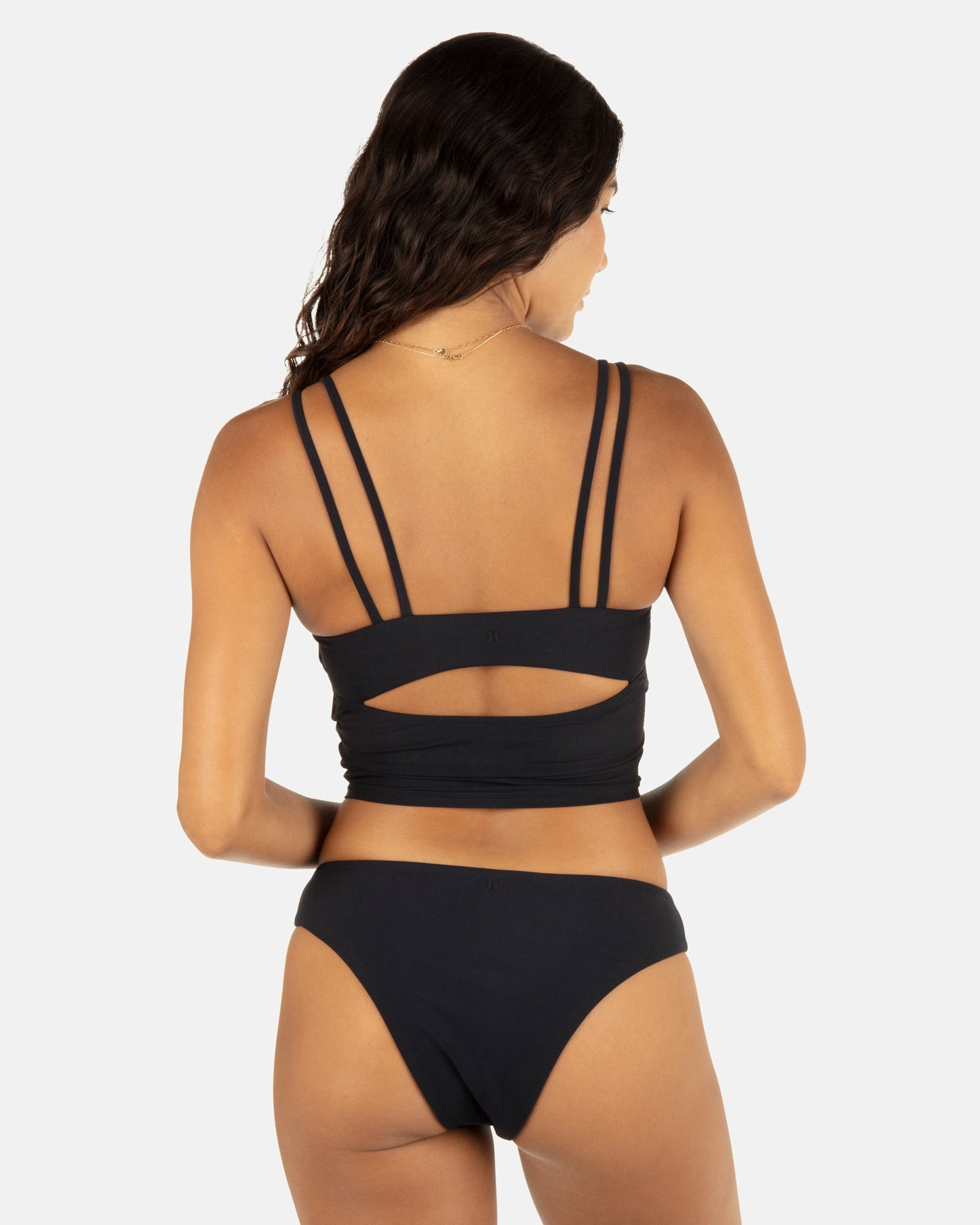Max Solid Tankini | Hurley Black Bikinis