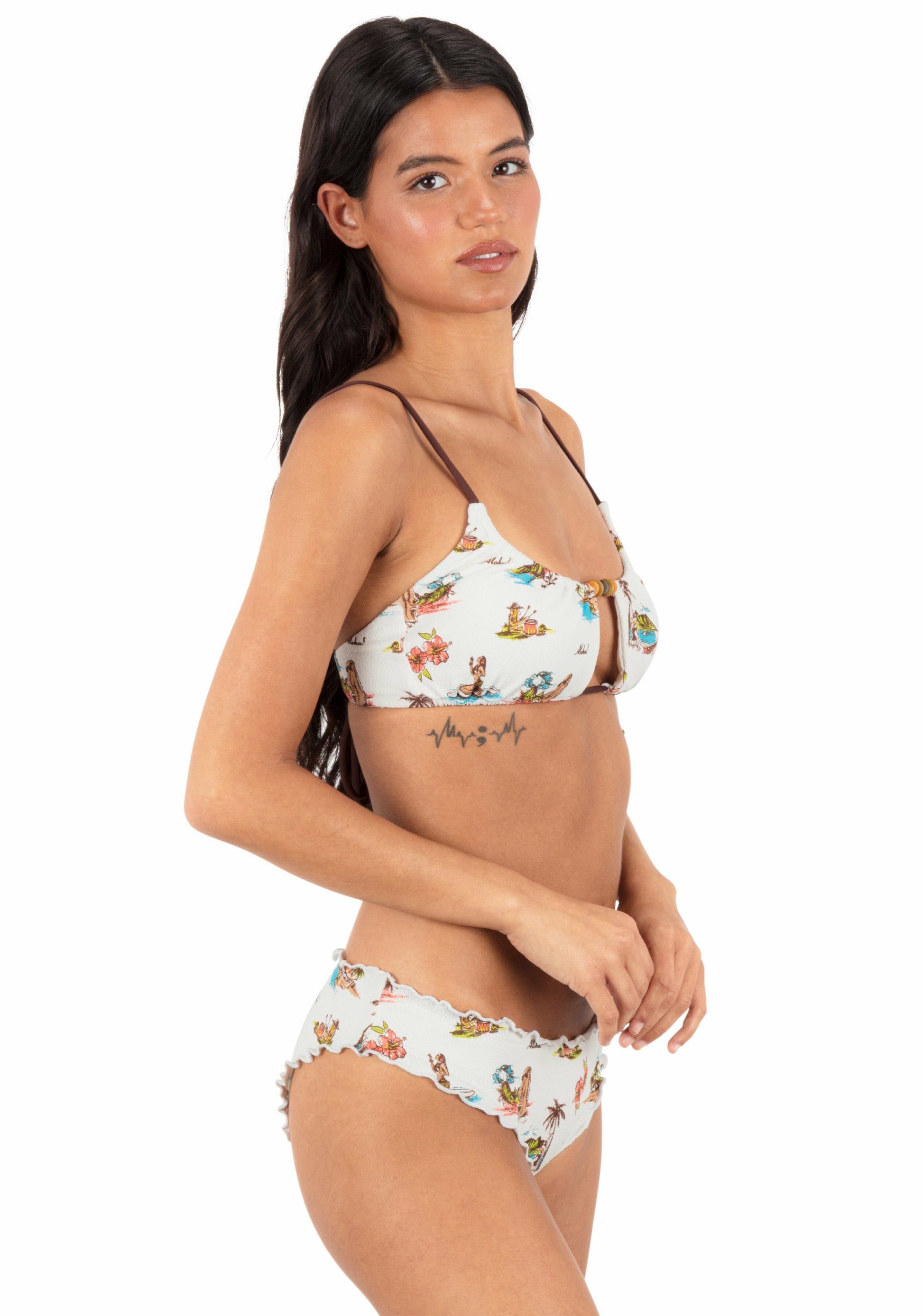 Island Time Scoop Neck Top | Hurley Island Time Bikinis