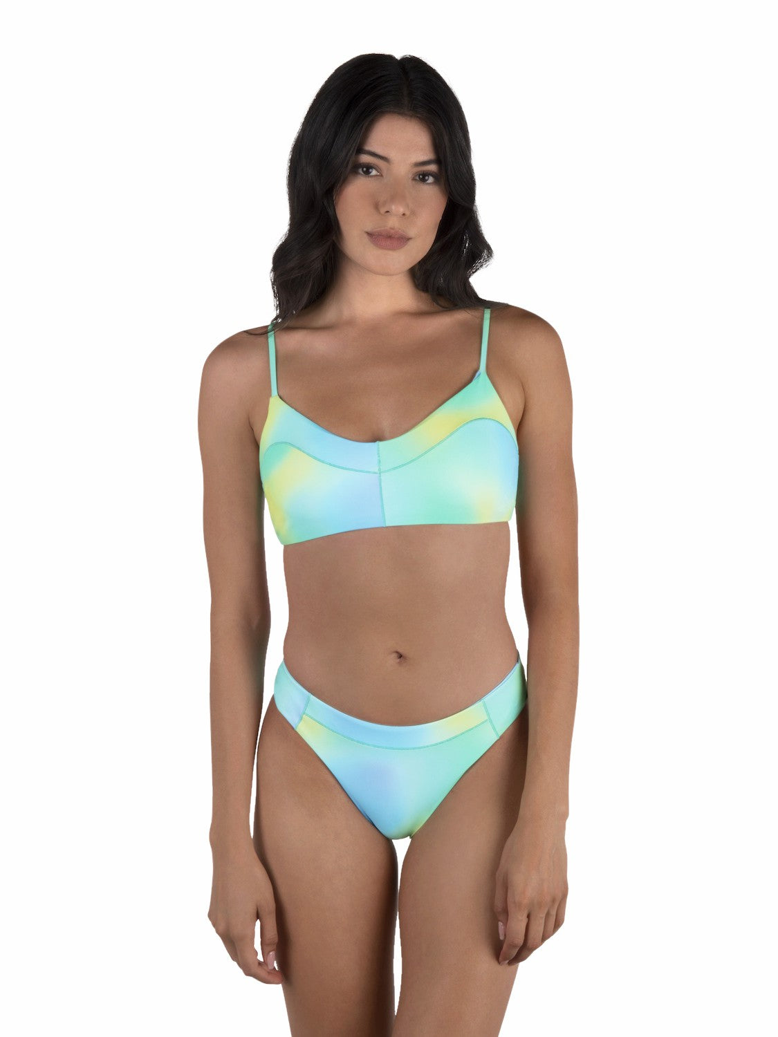 Sunset Ombre Max Cheeky Bottom | Hurley Limeaide Bikinis