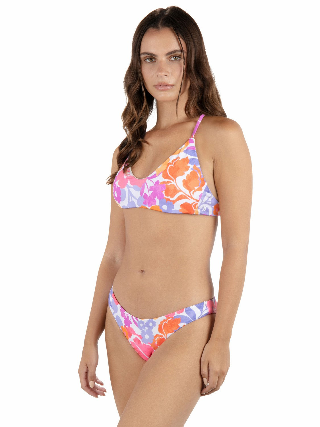 Island Floral Crossback Bikini Top | Hurley Coconut Bikinis