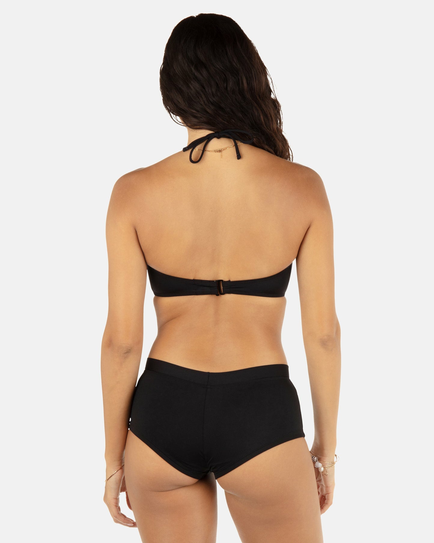 Solid Ring Bandeau | Hurley Black Bikinis
