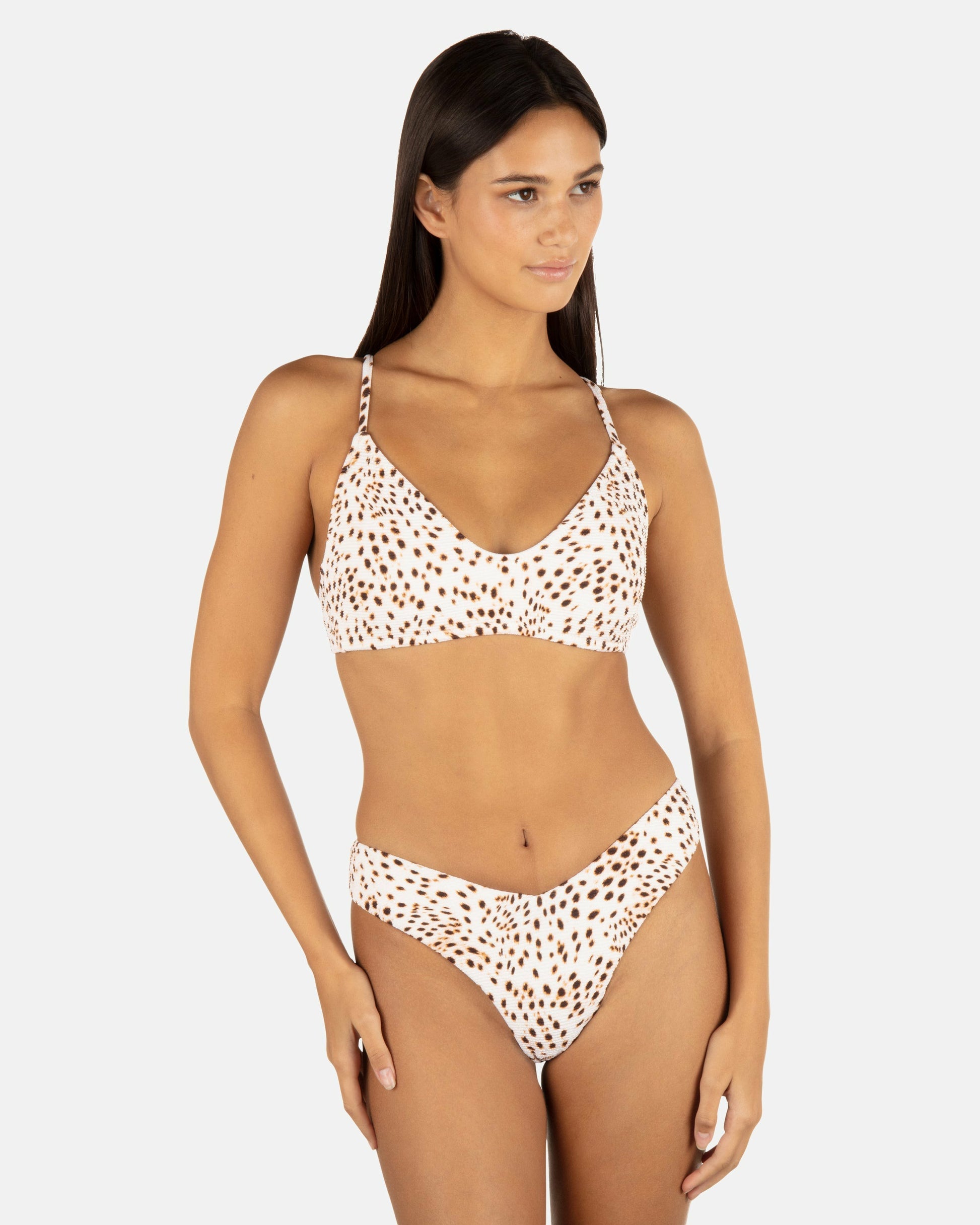 Cheetah Spots Skimpy Bottom | Hurley Cheetah Bikinis