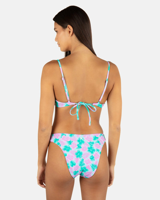 Lani Floral Underwire Bra | Hurley Teal Bikinis