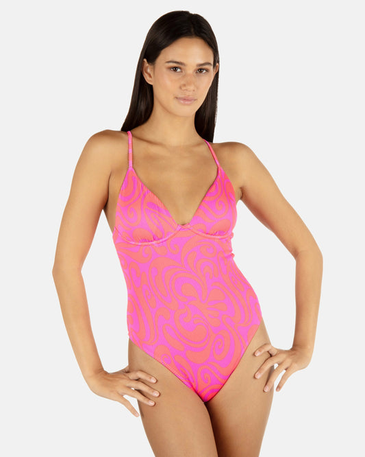 Trip Hop Moderate One Piece | Hurley Maraschino Bikinis