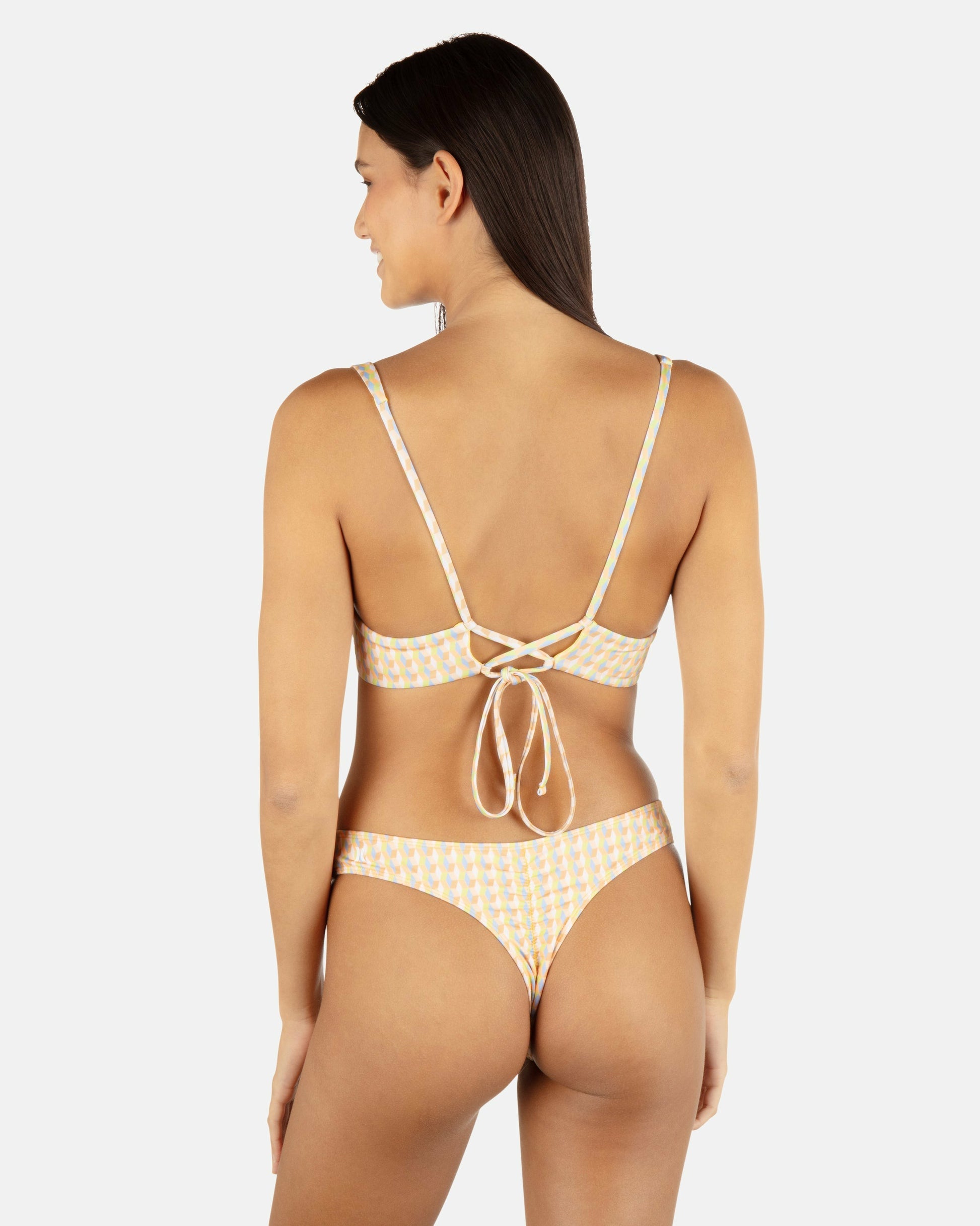 Retro Geo Underwire Bralette | Hurley Chartreuse Bikini & Swim Tops