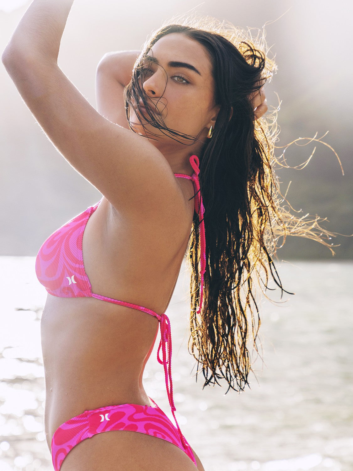 Trip Hop Ring Triangle Bikini Top | Hurley Maraschino Bikini & Swim Tops