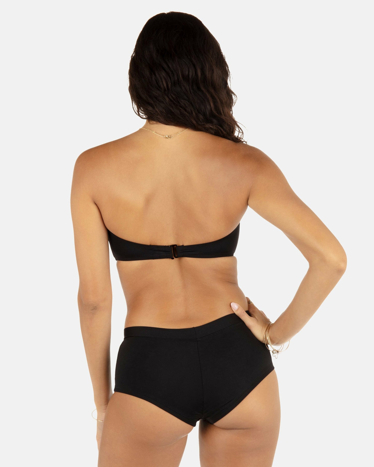 Solid Ring Bandeau | Hurley Black Bikini & Swim Tops