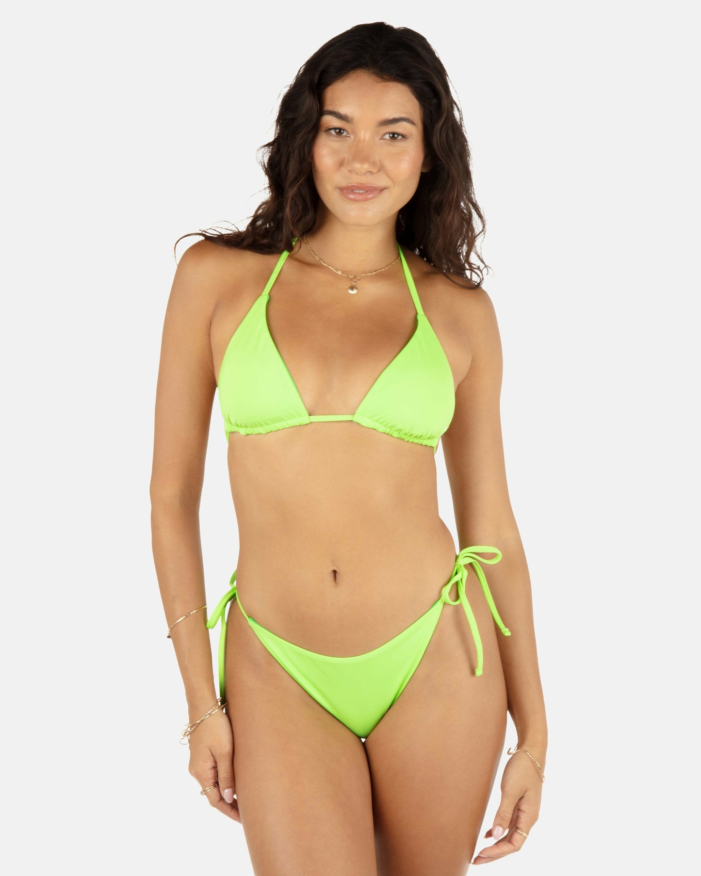 Solid Reversible Cheeky Tie Side Bottom | Hurley Key Lime/Grass Green Bikini & Swim Bottoms