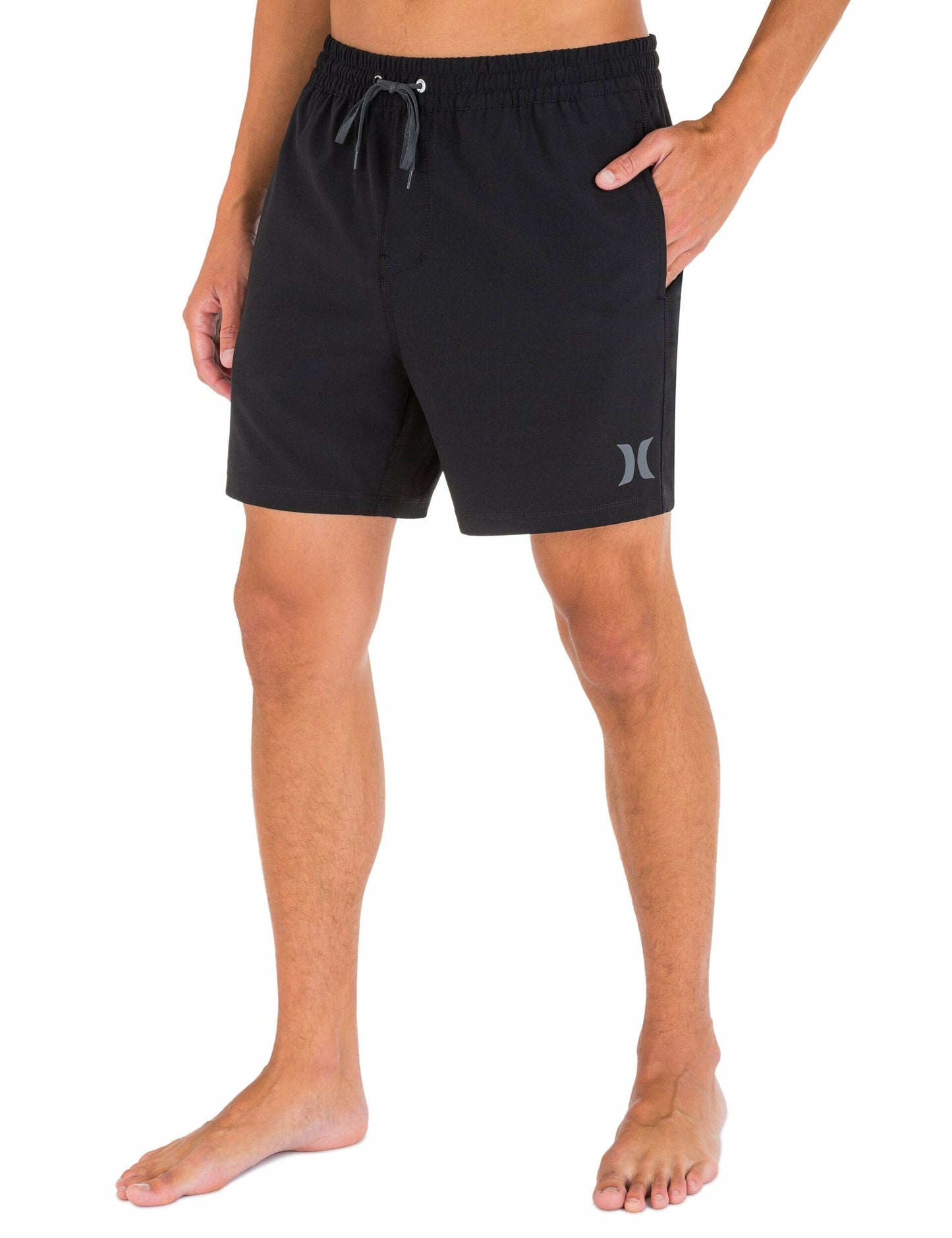One And Only Solid Volley Boardshort 17" | Hurley Black Sale Boardshorts