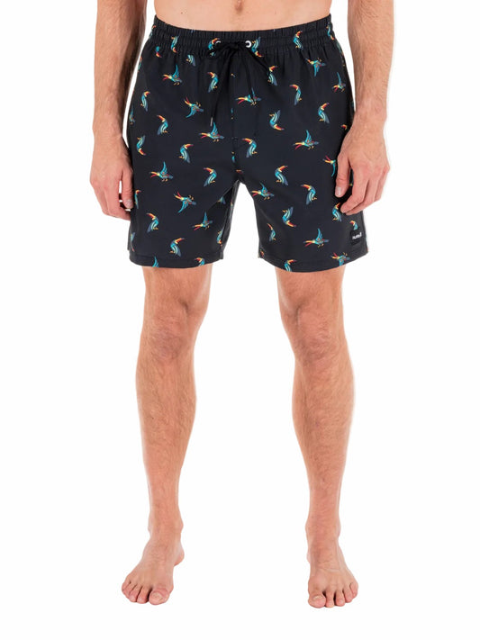 Cannonball Volley Boardshort 17" | Hurley Black Tonal Sale Boardshorts