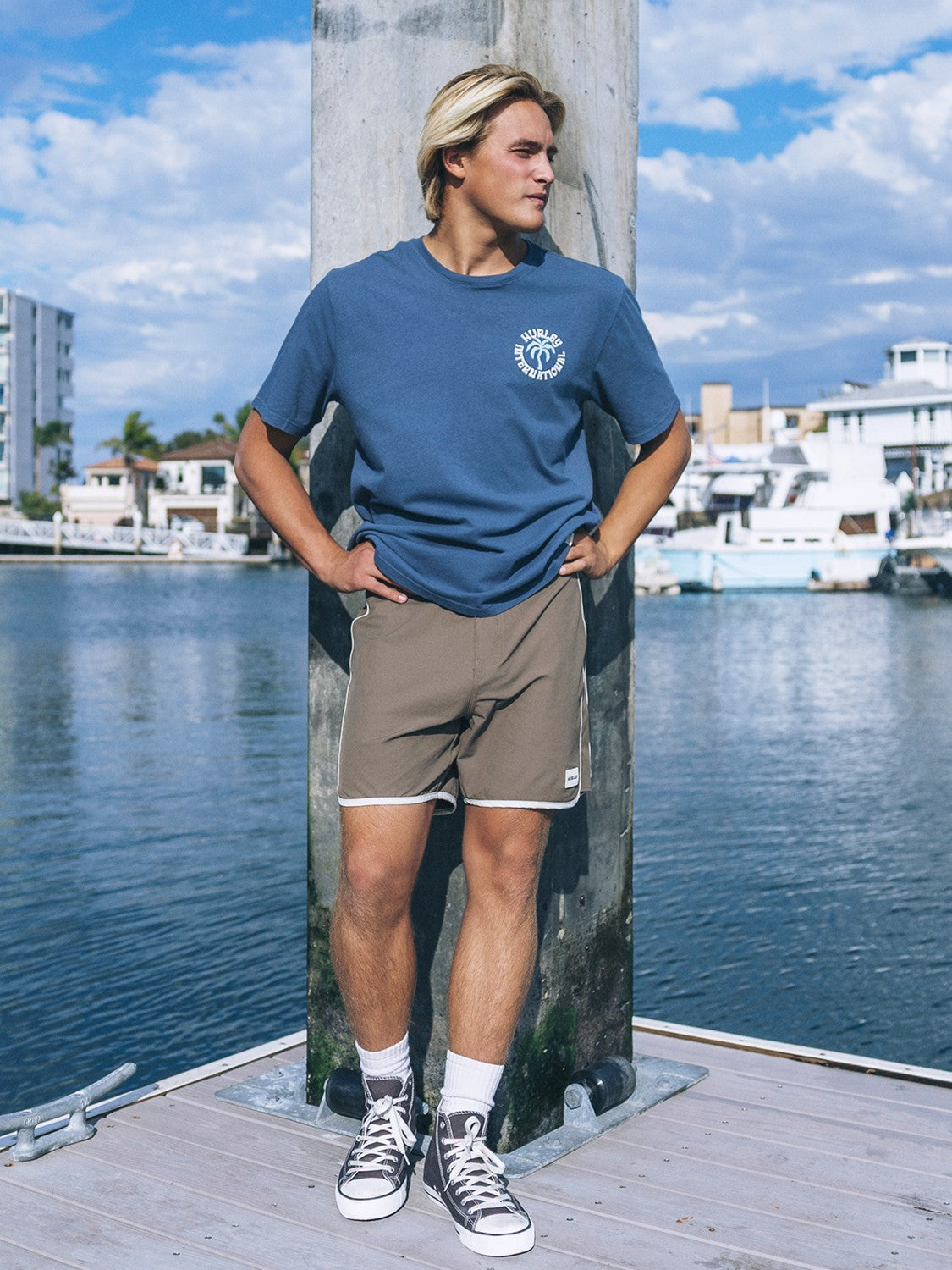 Phantom Naturals Scallop Panel 17" | Hurley Woodside Sale Boardshorts