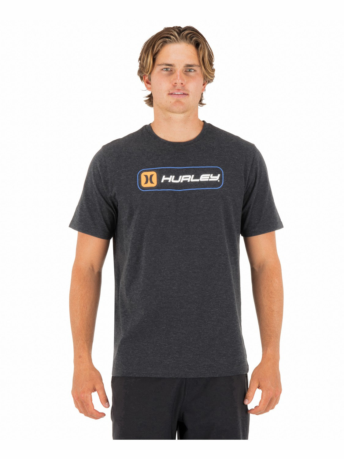 Inlined Slub Short Sleeve | Hurley Black Heather Sale T-Shirts