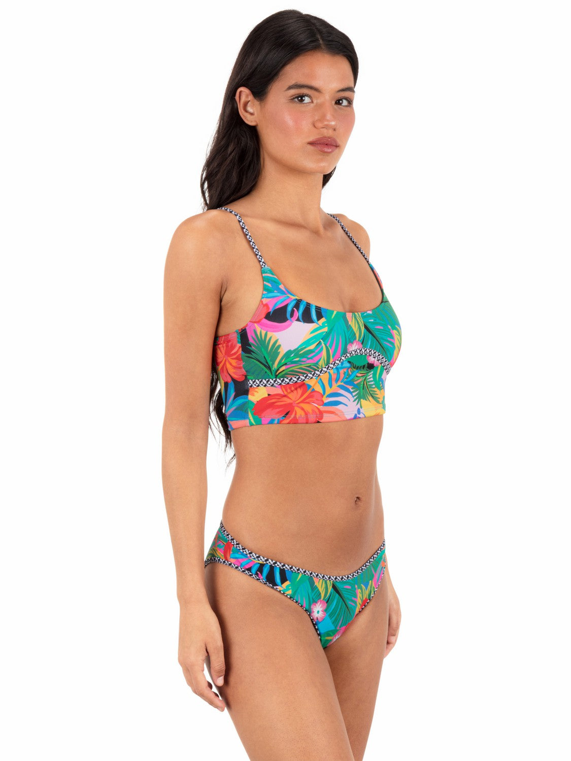Pacific Night Crop Top | Hurley Tropical Geo Sale Bikini & Swim Tops