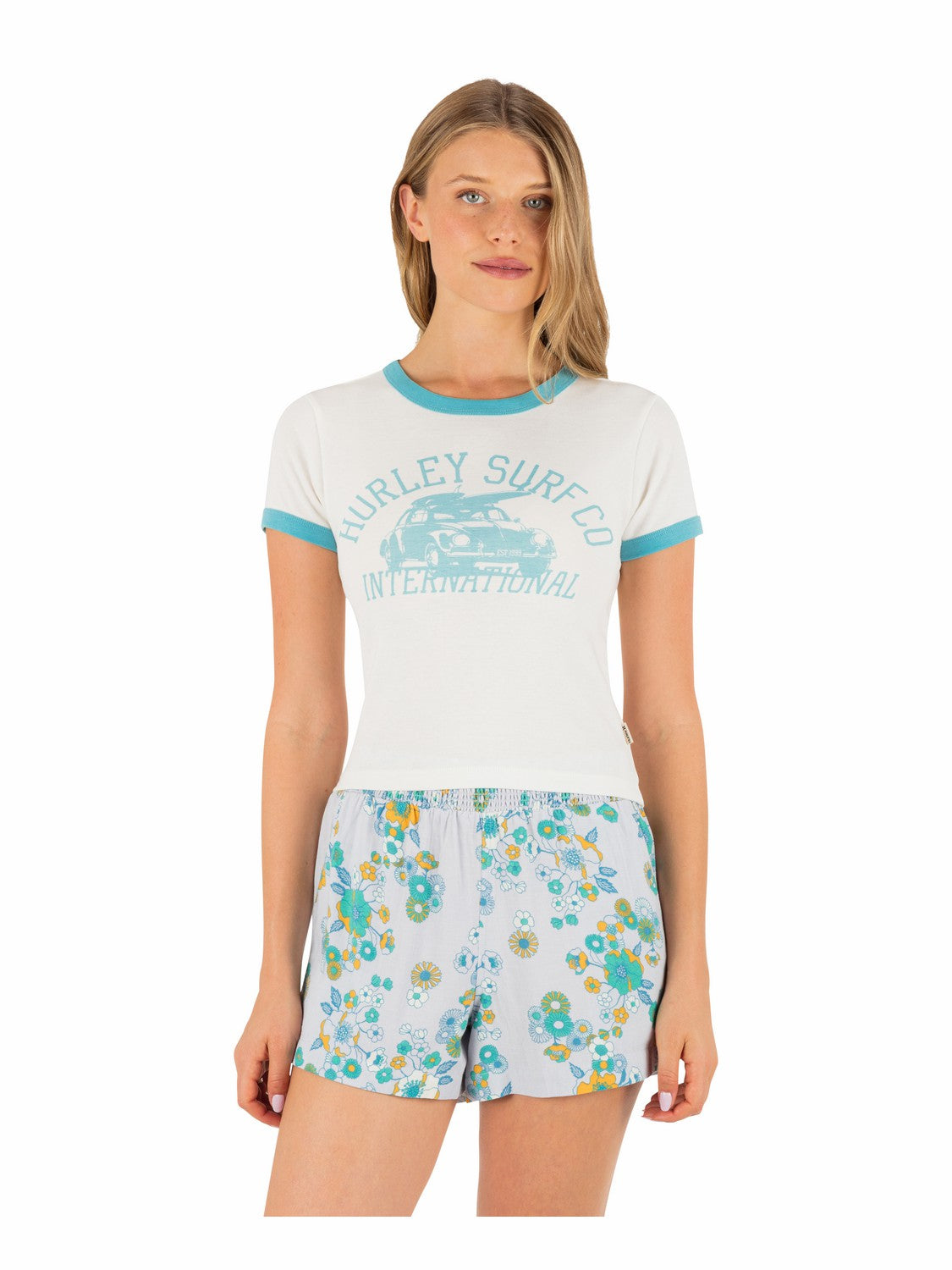 Speedway Ringer Baby Tee | Hurley Tofu Sale Tops