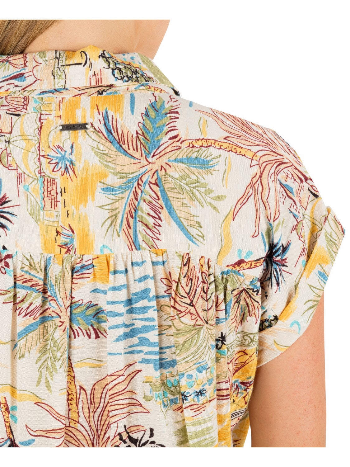 Safari Scenic Short Sleeve | Hurley Off White Sale Tops