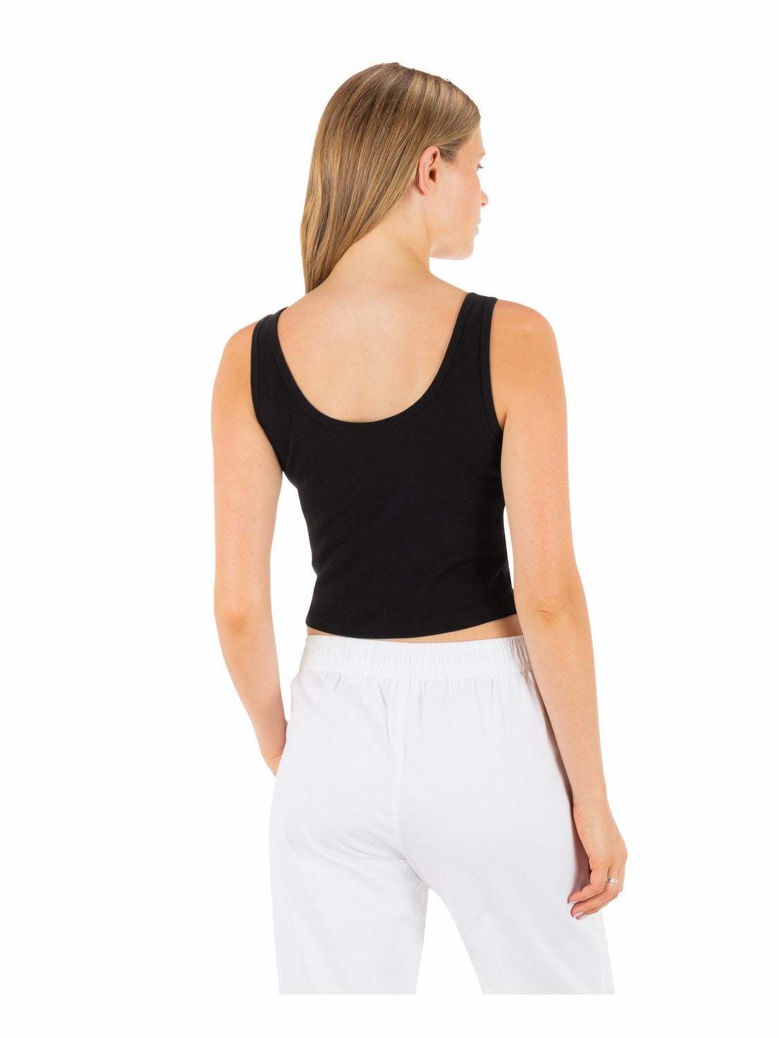 Peacebone Scoop Crop Tank | Hurley Black Sale Tops