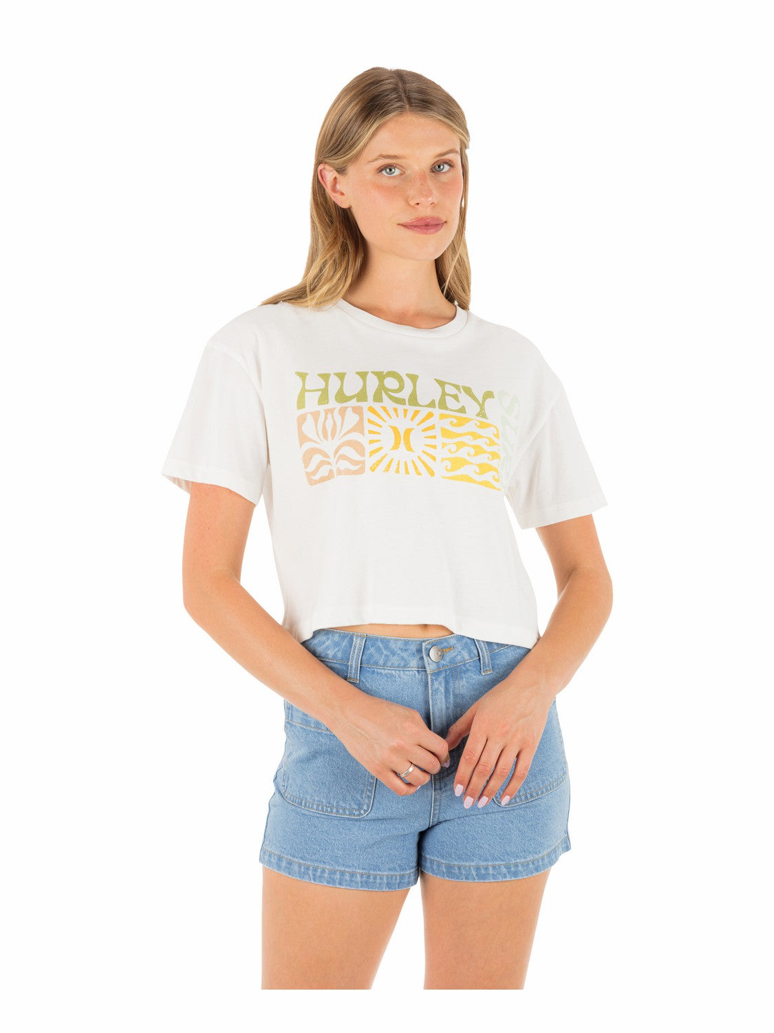 Surf Days Boxy Crop Tee | Hurley Tofu Sale Tops