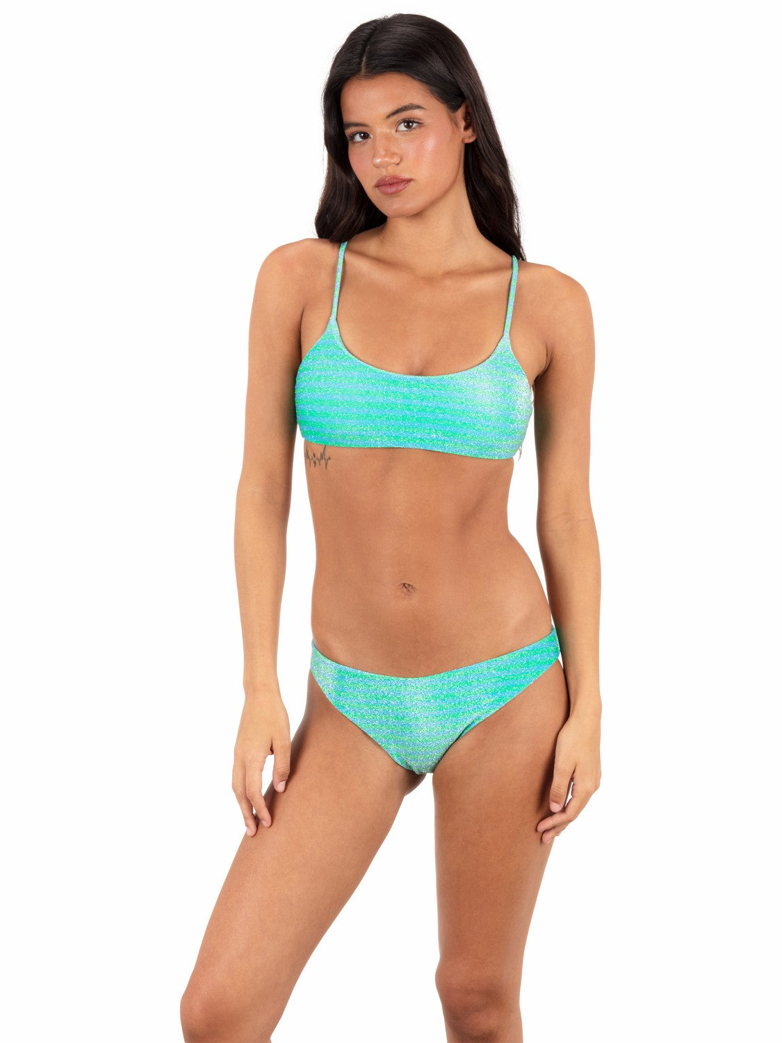 Shine Stripe Moderate Bottom | Hurley Surf Blue Sale Swim